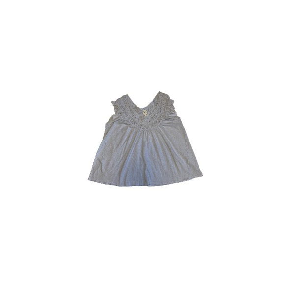Free People Blue Sleeveless Babydoll Top - Women’s Size Small - Picture 1 of 8